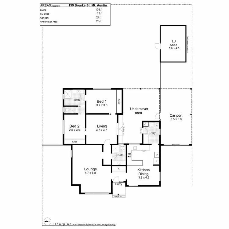 Floorplan of Homely house listing, 135 Bourke Street, Mount Austin NSW 2650