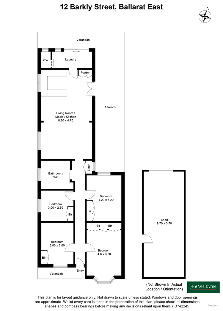 Floorplan of Homely house listing, 12 Barkly Street, Ballarat East VIC 3350