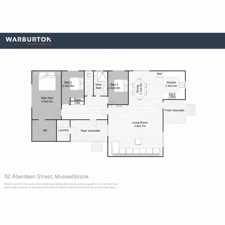 Floorplan of Homely house listing, 52 Aberdeen Street, Muswellbrook NSW 2333