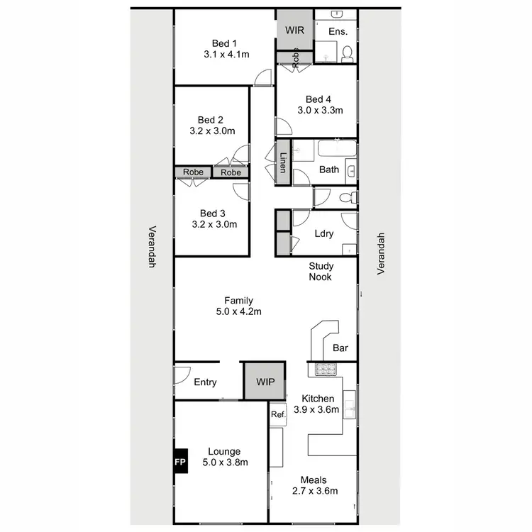 Floorplan of Homely house listing, 9 Nest Crt, Sale VIC 3850
