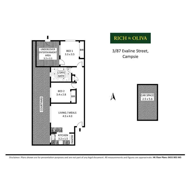 Floorplan of Homely apartment listing, 3/87 Evaline Street, Campsie NSW 2194