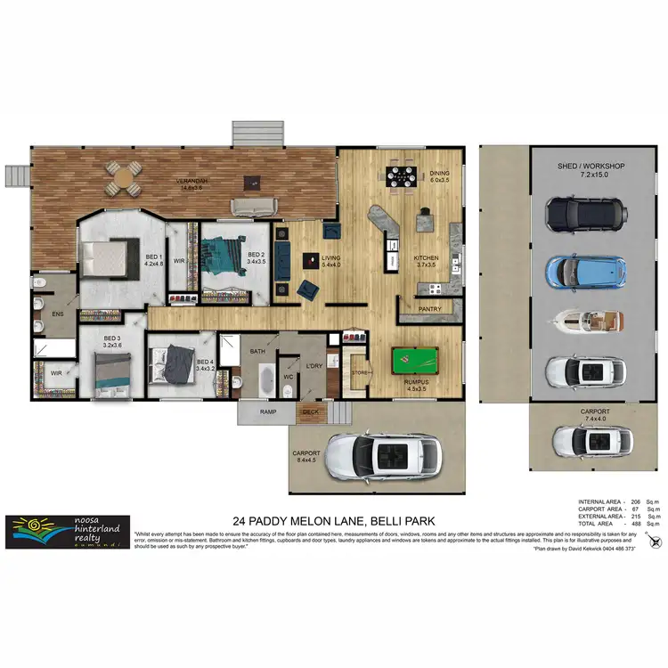 Floorplan of Homely house listing, 24 Paddy Melon Lane, Belli Park QLD 4562