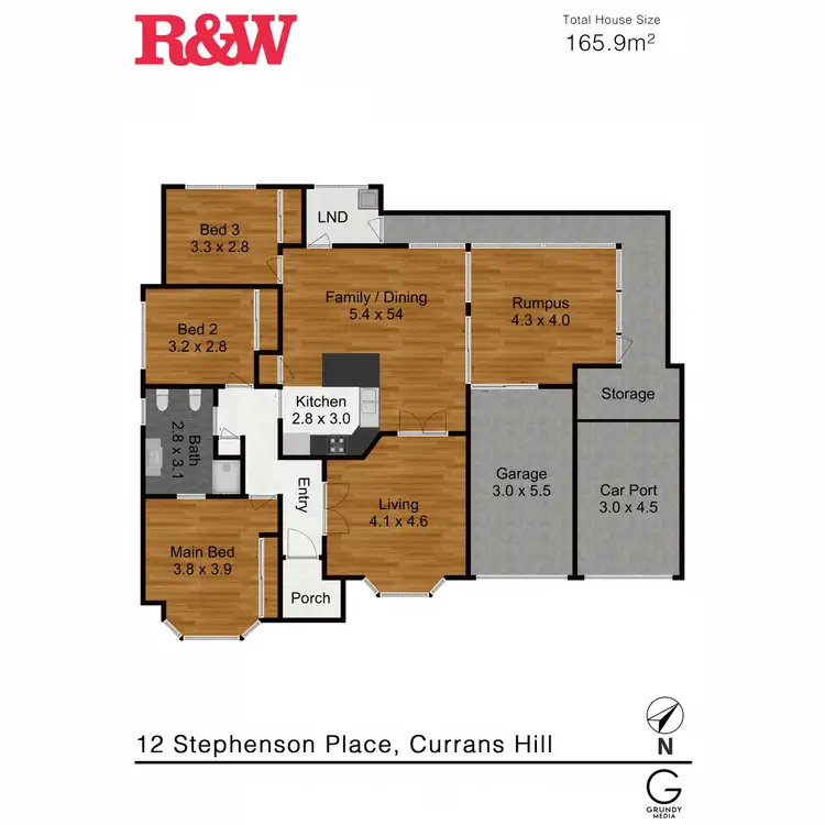 Floorplan of Homely house listing, 12 Stephenson Place, Currans Hill NSW 2567