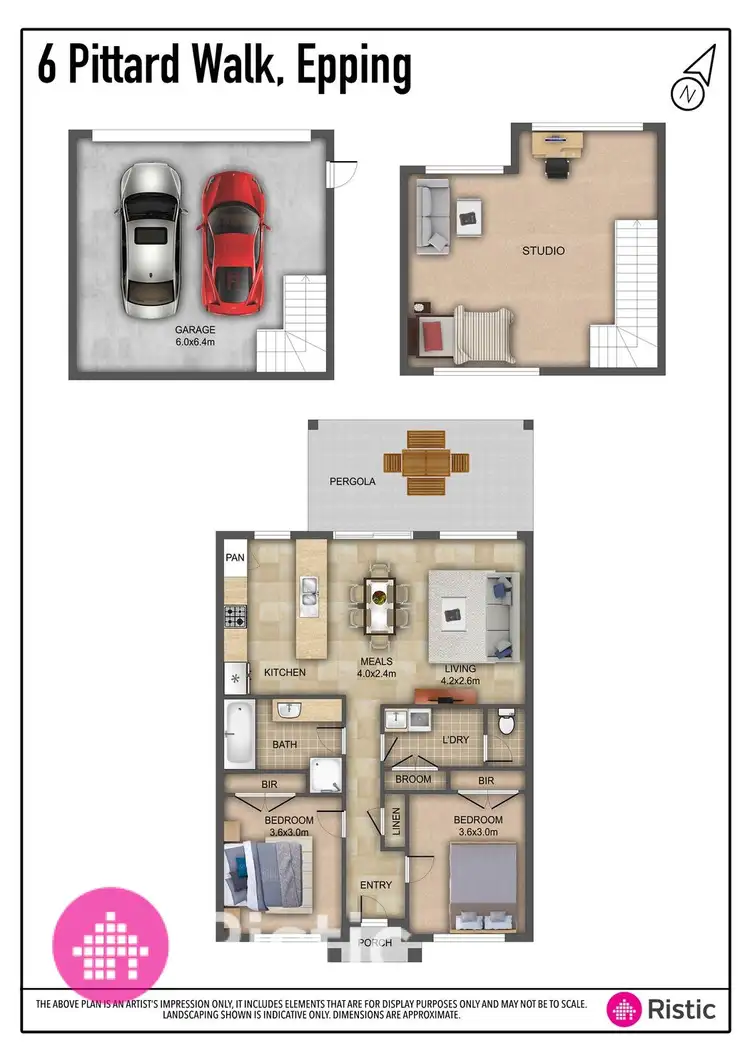 Floorplan of Homely unit listing, 6 Pittard Walk, Epping VIC 3076