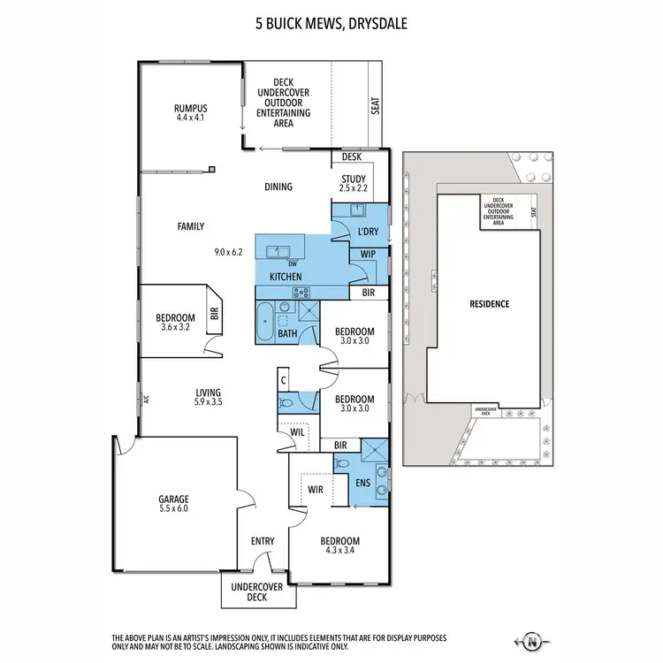 Floorplan of Homely house listing, 5 Buick Mews, Drysdale VIC 3222