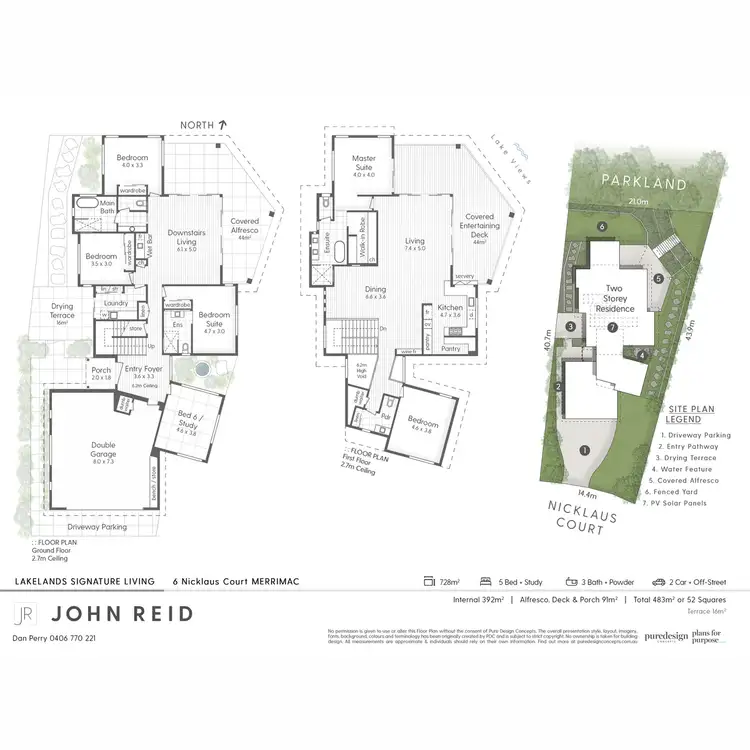 Floorplan of Homely house listing, 6 Nicklaus Court, Merrimac QLD 4226