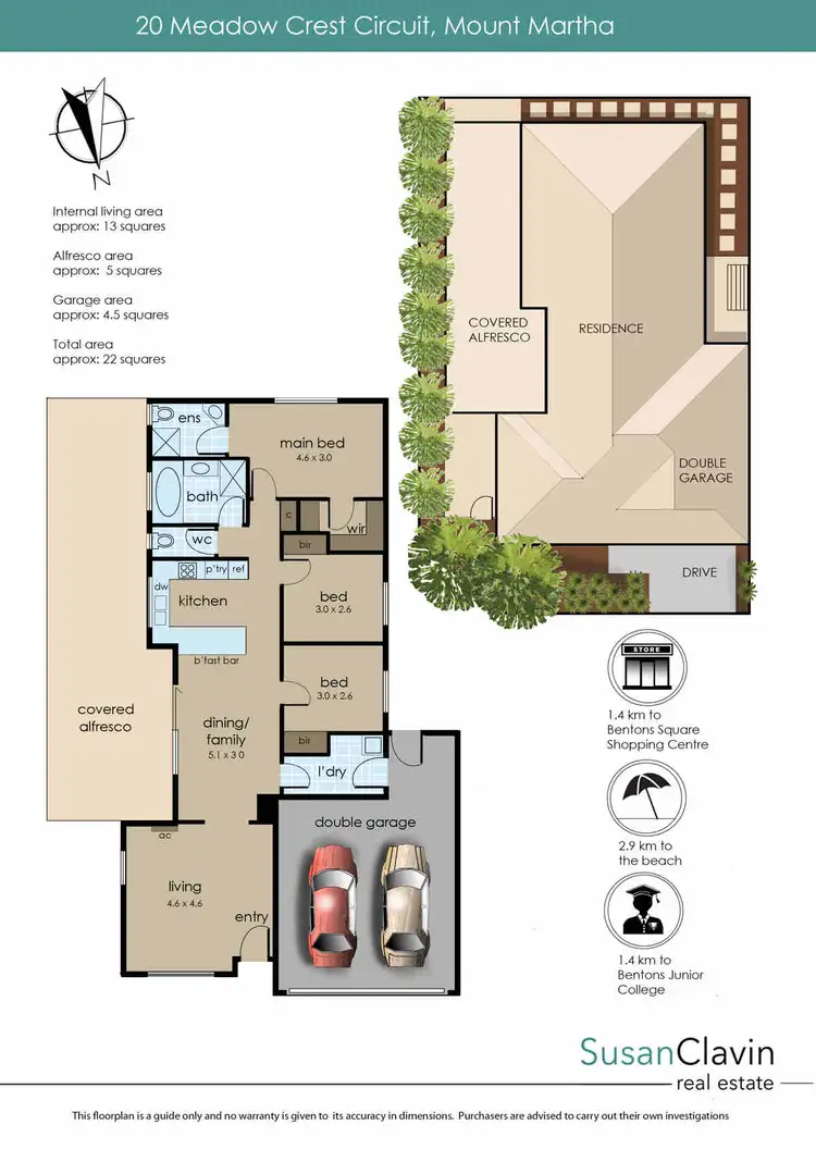 Floorplan of Homely house listing, 20 Meadow Crest Circuit, Mount Martha VIC 3934