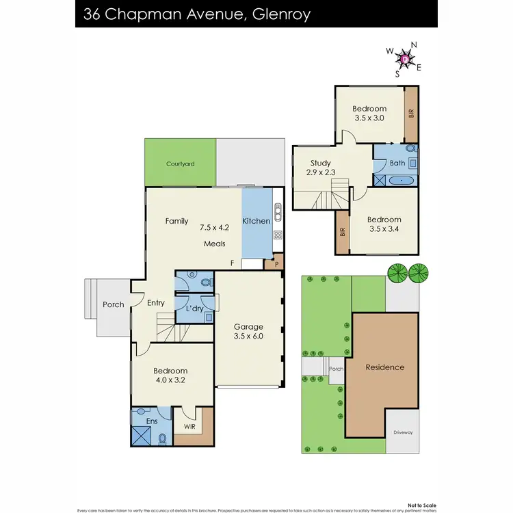 Floorplan of Homely townhouse listing, 36 Chapman Avenue, Glenroy VIC 3046