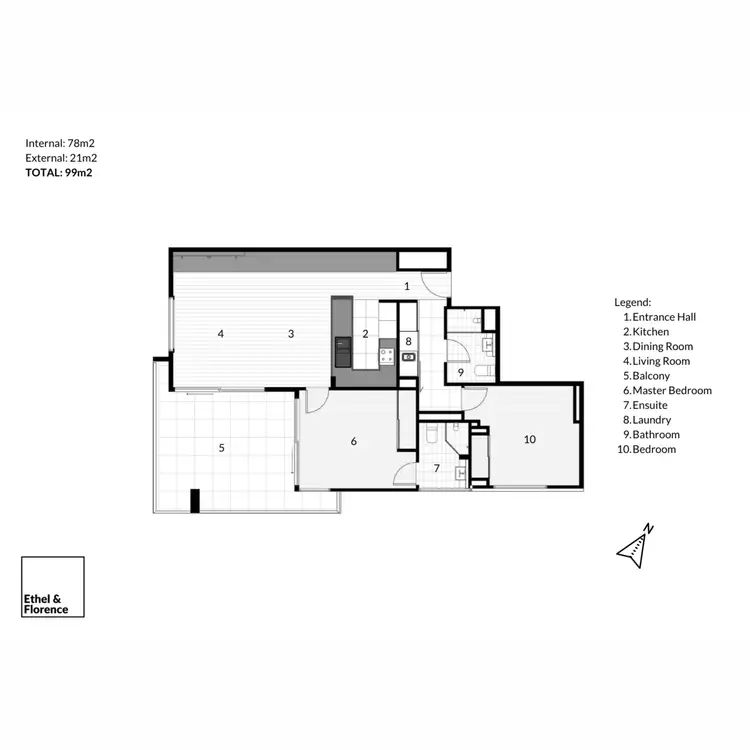 Floorplan of Homely flat listing, 1503/151 George Street, Brisbane City QLD 4000
