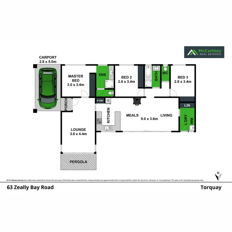 Floorplan of Homely house listing, 63 Zeally Bay Road, Torquay VIC 3228