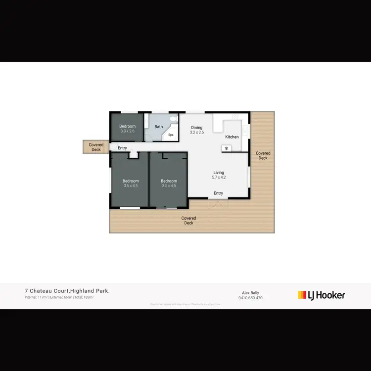 Floorplan of Homely house listing, 7 Chateau Court, Highland Park QLD 4211
