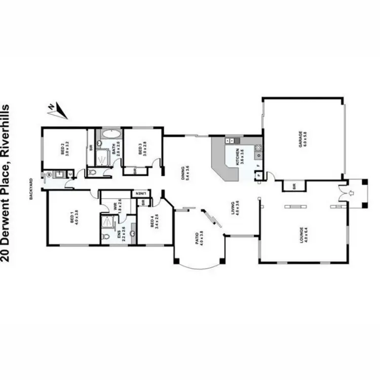 Floorplan of Homely house listing, 20 Derwent Place, Riverhills QLD 4074