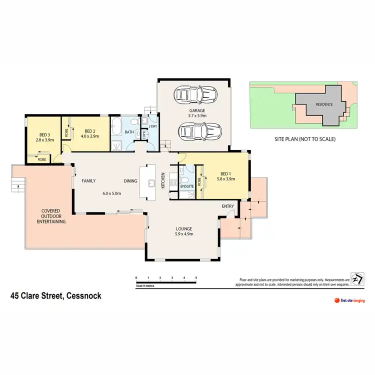 Floorplan of Homely house listing, 45 Clare Street, Cessnock NSW 2325