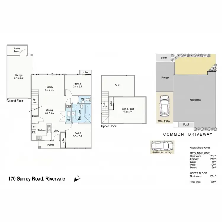 Floorplan of Homely townhouse listing, 7/170 Surrey Road, Rivervale WA 6103