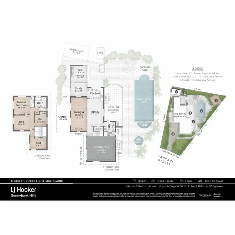 Floorplan of Homely house listing, 5 Lakkari Street, Eight Mile Plains QLD 4113
