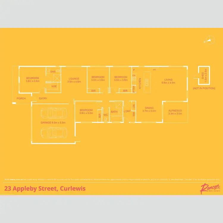 Floorplan of Homely house listing, 23 Appleby Street, Curlewis VIC 3222