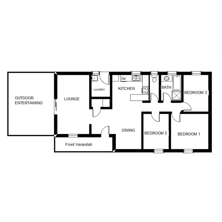 Floorplan of Homely house listing, 97 Hurcombe Crescent, Port Augusta West SA 5700
