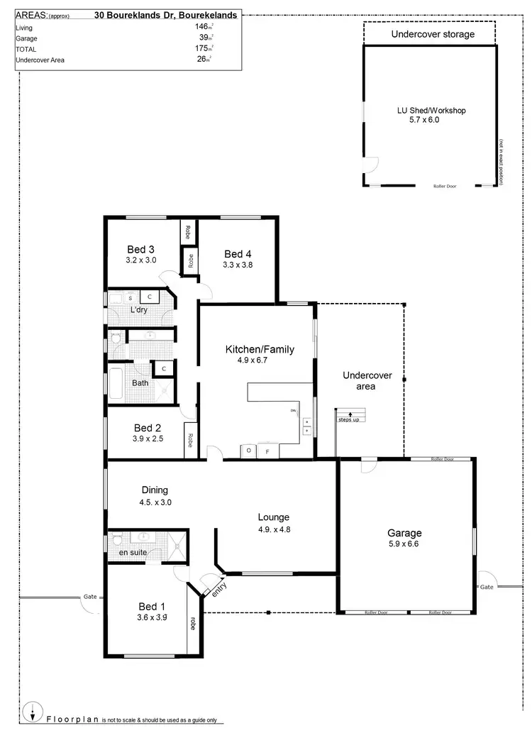 Floorplan of Homely house listing, 30 Bourkelands Drive, Bourkelands NSW 2650