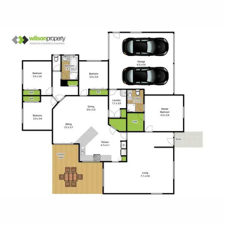 Floorplan of Homely house listing, 322 Franklin Street, Traralgon VIC 3844
