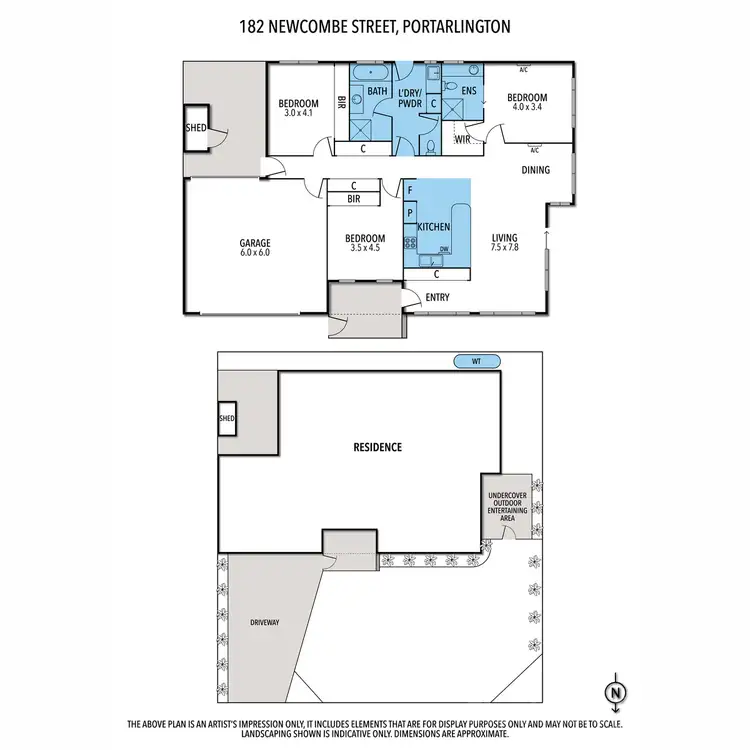 Floorplan of Homely house listing, 182 Newcombe Street, Portarlington VIC 3223