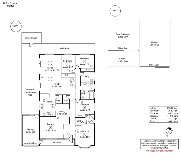 Floorplan of Homely house listing, 20 The Crescent, Burra SA 5417