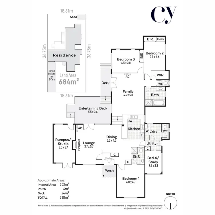 Floorplan of Homely house listing, 55 Evandale Street, Floreat WA 6014