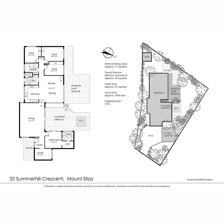 Floorplan of Homely house listing, 32 Summerhill Crescent, Mount Eliza VIC 3930