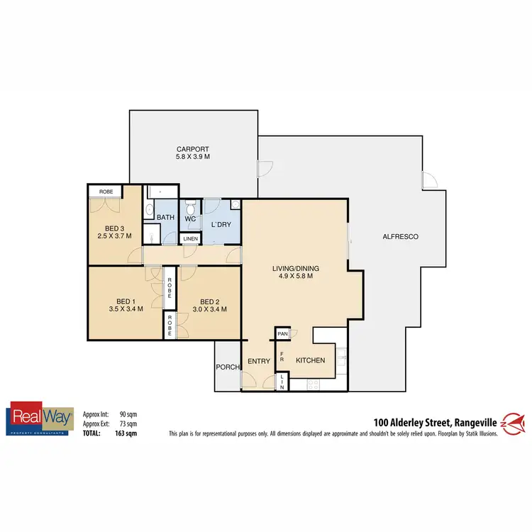 Floorplan of Homely house listing, 100 Alderley Street, Rangeville QLD 4350