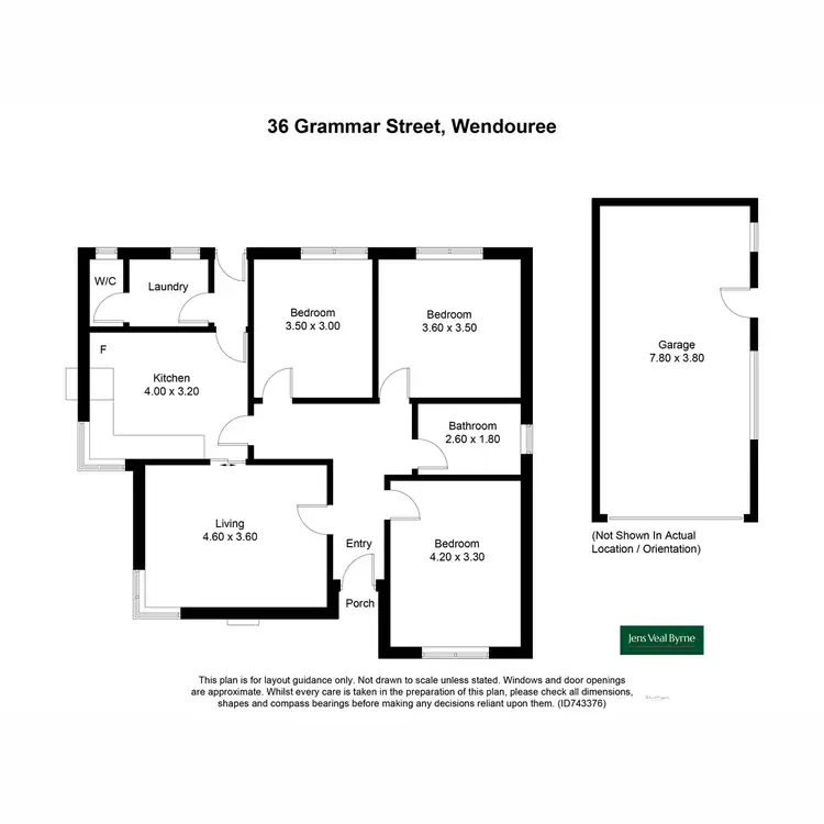 Floorplan of Homely house listing, 36 Grammar Street, Wendouree VIC 3355