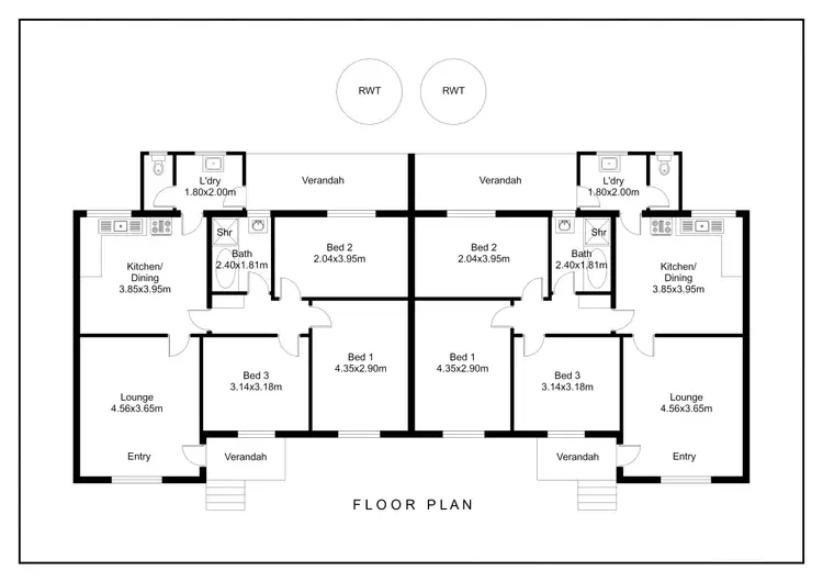 Floorplan of Homely house listing, 19 & 21 Martindale Crescent, Port Lincoln SA 5606