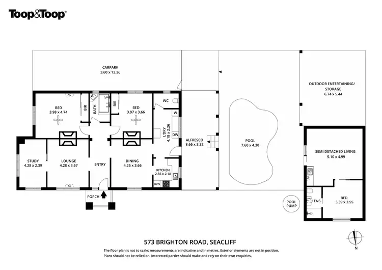 Floorplan of Homely house listing, 573 Brighton Road, Seacliff SA 5049