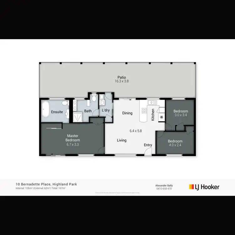 Floorplan of Homely house listing, 10 Bernadette Place, Highland Park QLD 4211
