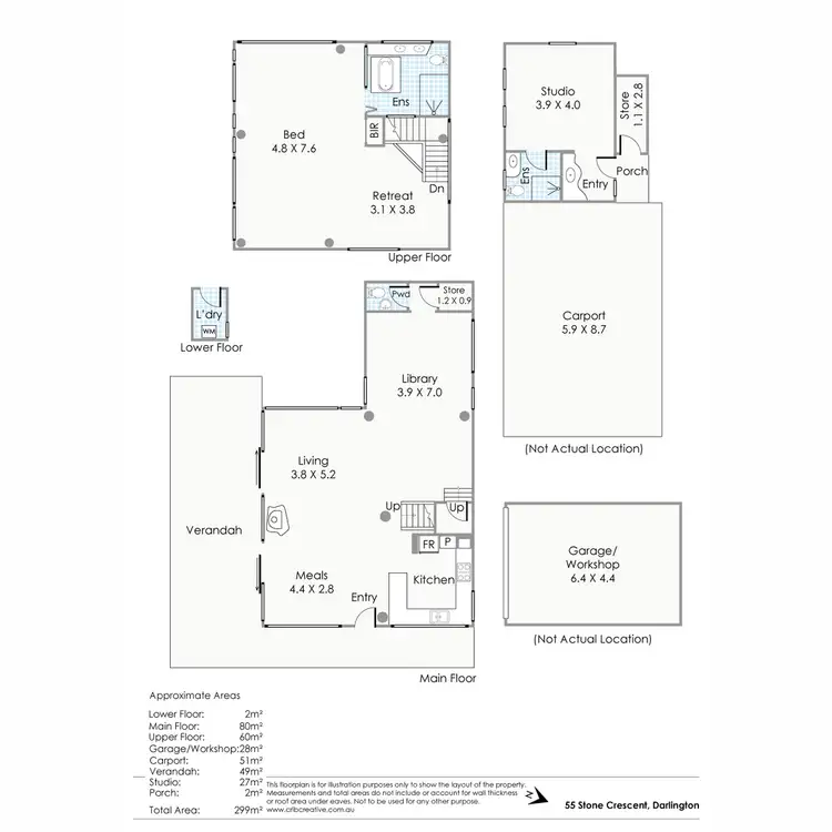Floorplan of Homely house listing, 55 Stone Crescent, Darlington WA 6070
