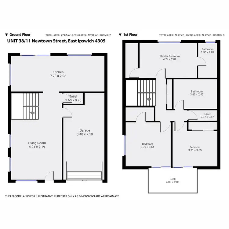 Floorplan of Homely townhouse listing, 38/11 Newtown Street, East Ipswich QLD 4305