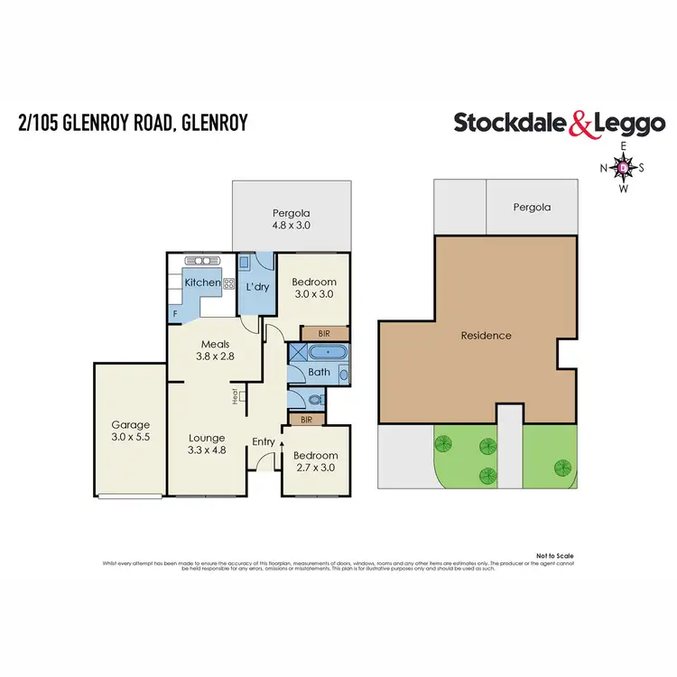 Floorplan of Homely unit listing, 2/105 Glenroy Road, Glenroy VIC 3046