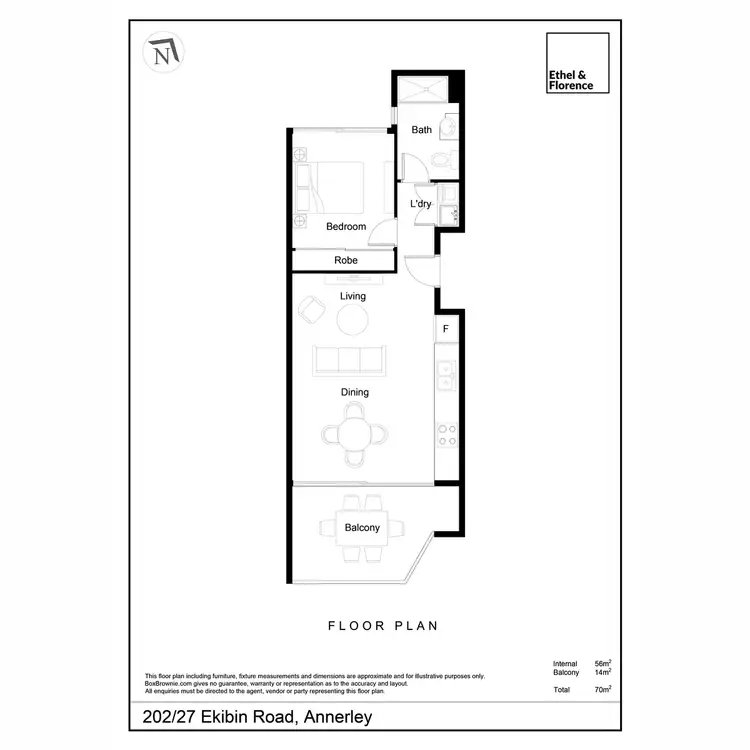 Floorplan of Homely apartment listing, 202/27 Ekibin Road, Annerley QLD 4103