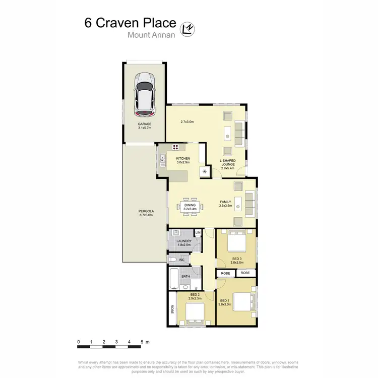 Floorplan of Homely house listing, 6 Craven Place, Mount Annan NSW 2567