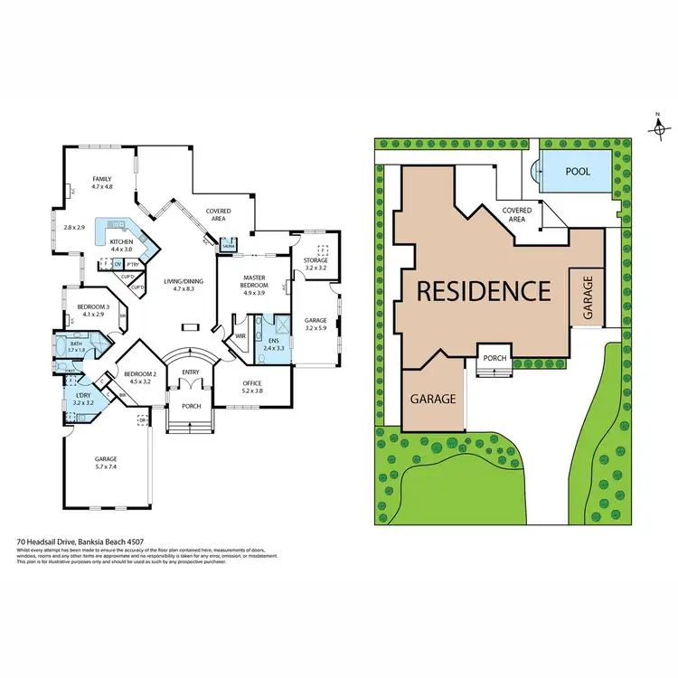 Floorplan of Homely house listing, 70 Headsail Drive, Banksia Beach QLD 4507