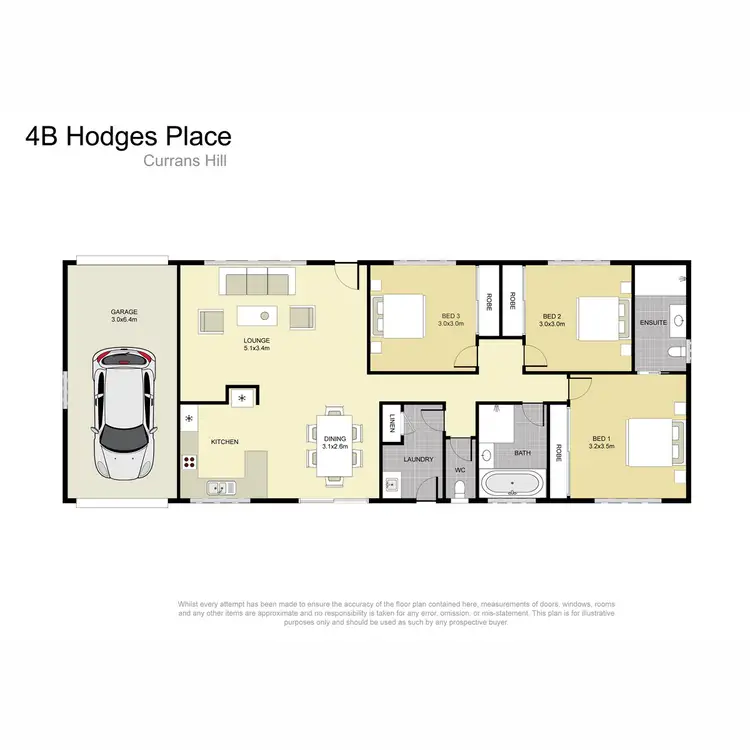 Floorplan of Homely house listing, 4B Hodges Place, Currans Hill NSW 2567