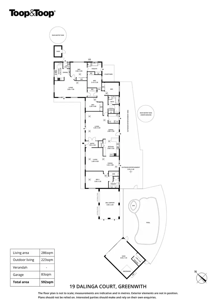 Floorplan of Homely house listing, 19 Dalinga Court, Greenwith SA 5125