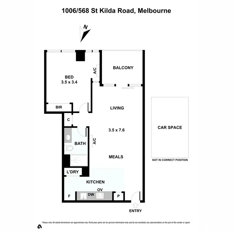 Floorplan of Homely apartment listing, 1006/568 St Kilda Road, Melbourne VIC 3004