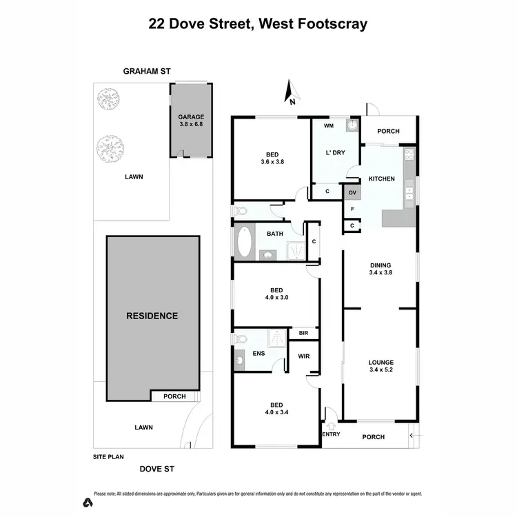 Floorplan of Homely house listing, 22 Dove Street, West Footscray VIC 3012