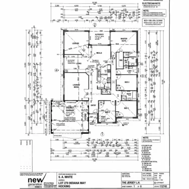 Floorplan of Homely house listing, 6 Indiana Way, Hocking WA 6065