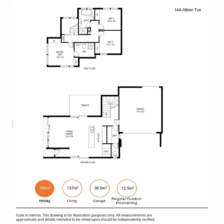 Floorplan of Homely house listing, 14A Albion Terrace, Campbelltown SA 5074