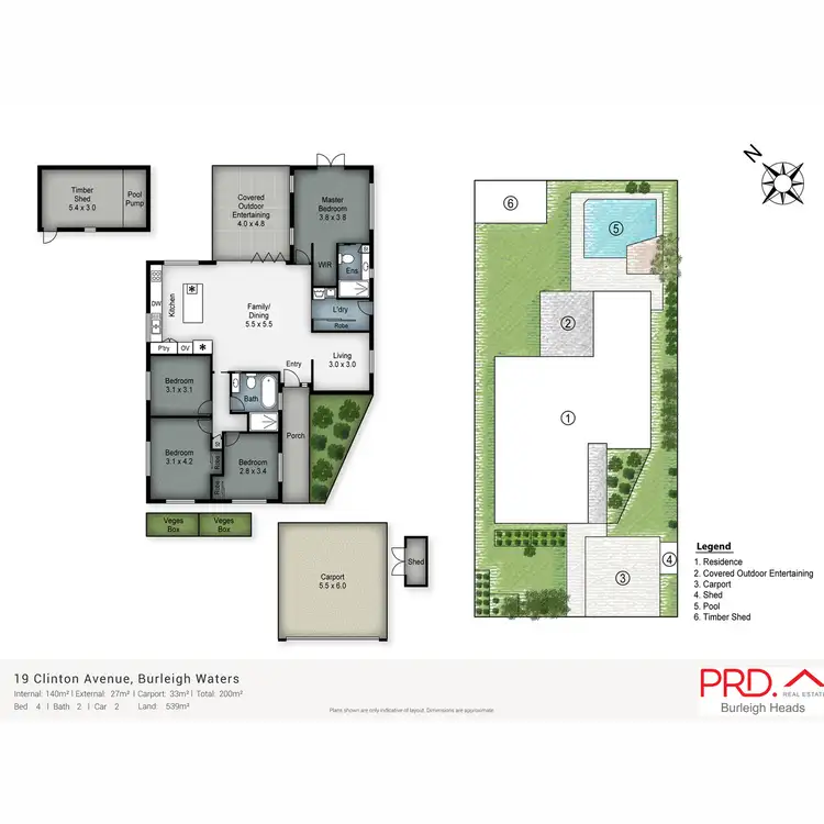 Floorplan of Homely house listing, 19 Clinton Avenue, Burleigh Waters QLD 4220