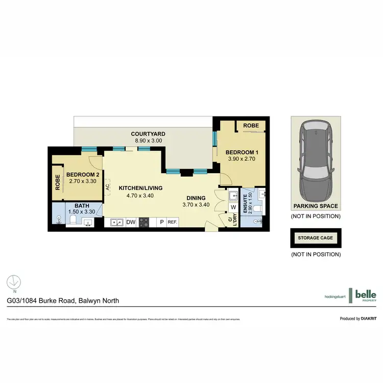 Floorplan of Homely apartment listing, G03/1084 Burke Road, Balwyn North VIC 3104