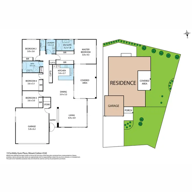 Floorplan of Homely house listing, 19 Scribbly Gum Place, Mount Cotton QLD 4165