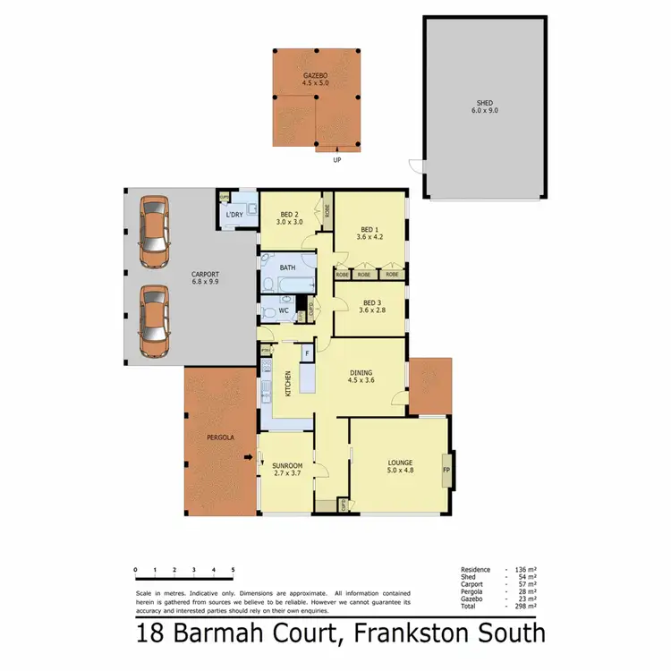 Floorplan of Homely house listing, 18 Barmah Court, Frankston South VIC 3199