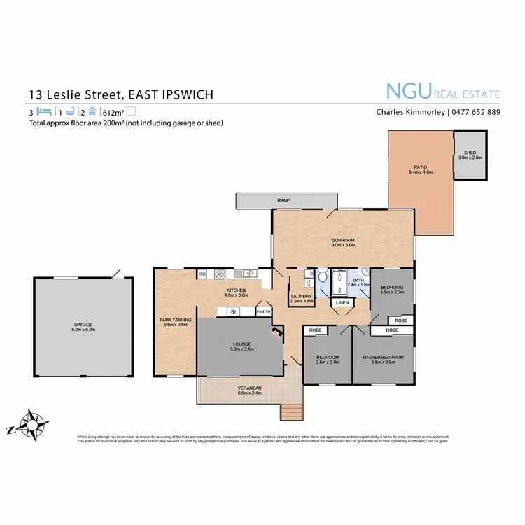 Floorplan of Homely house listing, 13 Leslie Street, East Ipswich QLD 4305