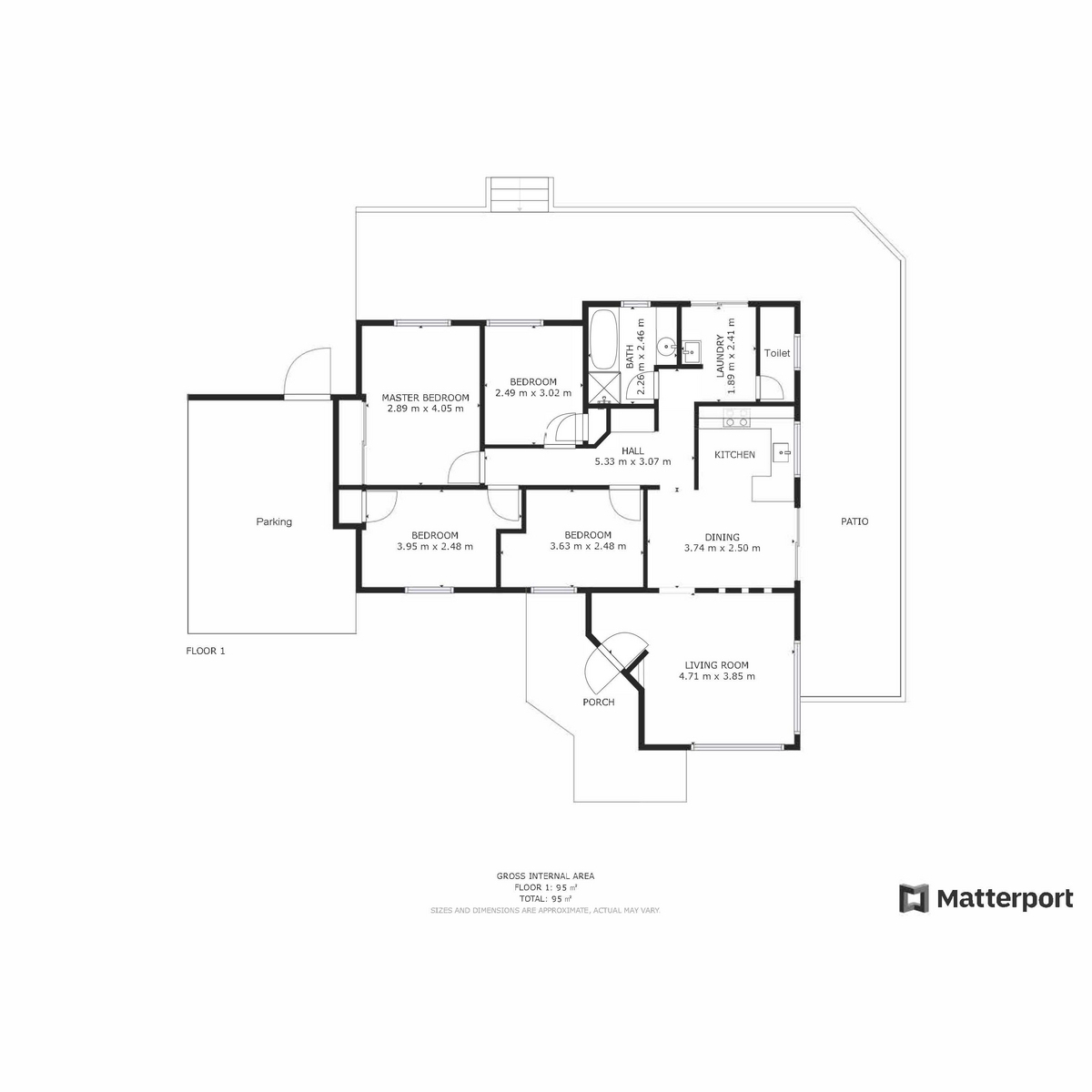 Floorplan of Homely house listing, 15 Tait Place, Coolbellup WA 6163